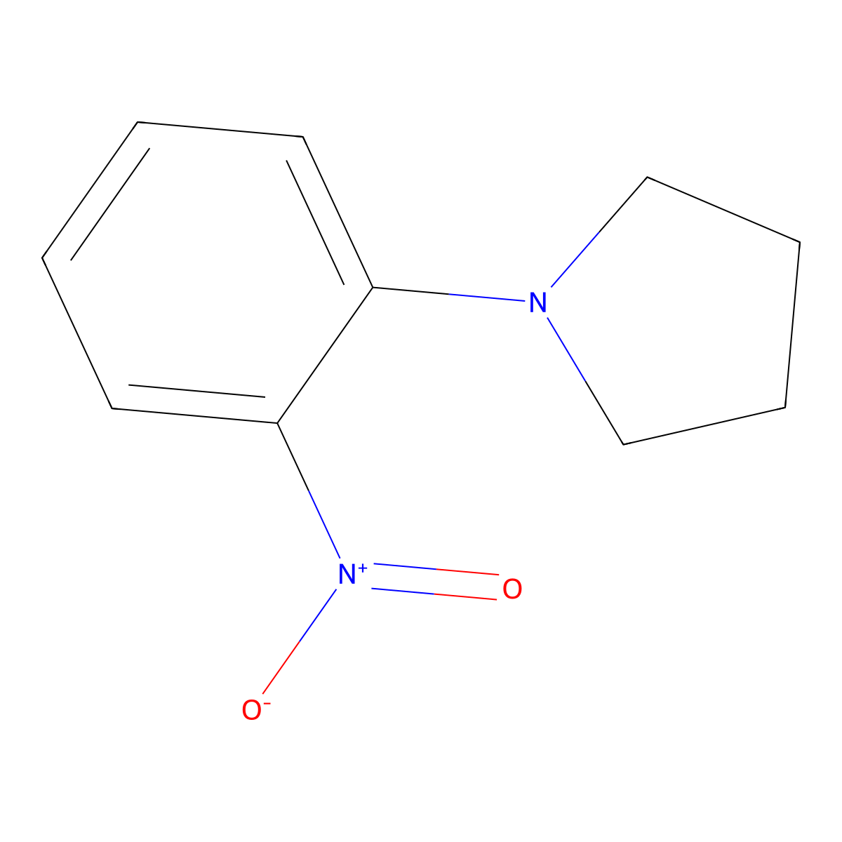 1-(2-Nitrophenyl)pyrrolidine molecular structure, CAS 40832-79-9