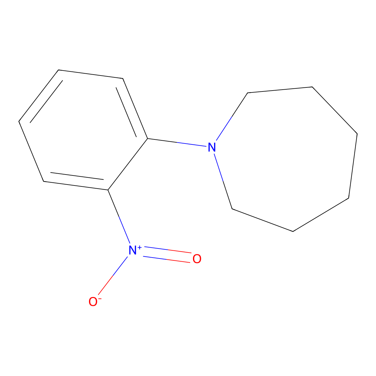 1-(2-Nitrophenyl)azepane molecular structure, CAS 40832-88-0