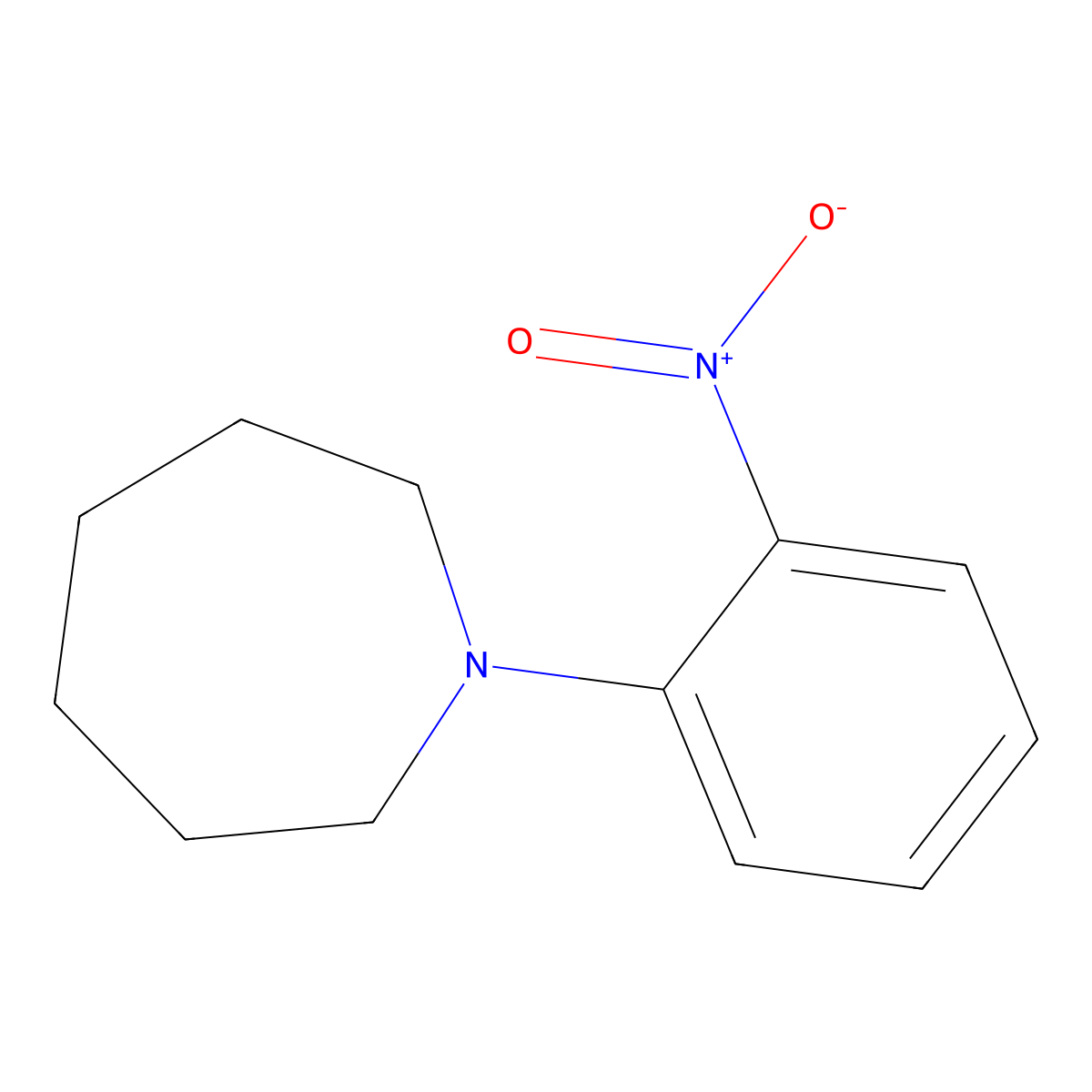 1-(2-Nitrophenyl)azepane molecular structure, CAS 40832-88-0