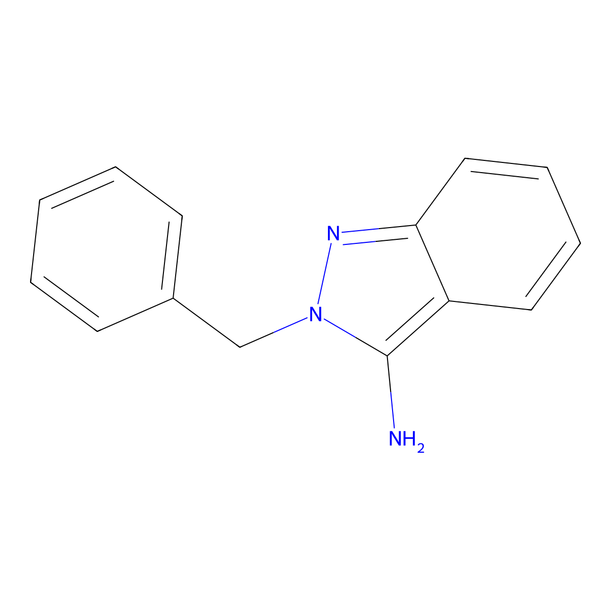 2-Benzylindazol-3-amine molecular structure, CAS 408322-08-7