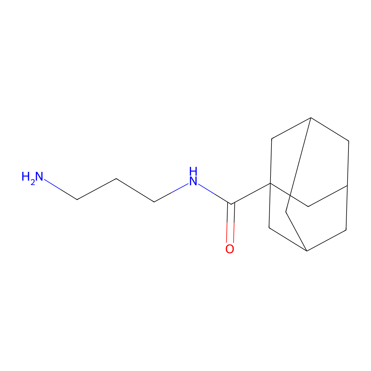 N-(3-aminopropyl)adamantane-1-carboxamide molecular structure, CAS 408324-84-5