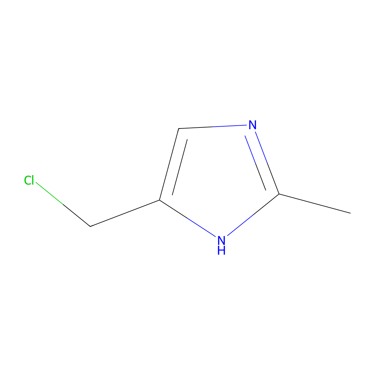 5-(Chloromethyl)-2-methyl-1H-imidazole molecular structure, CAS 408325-19-9