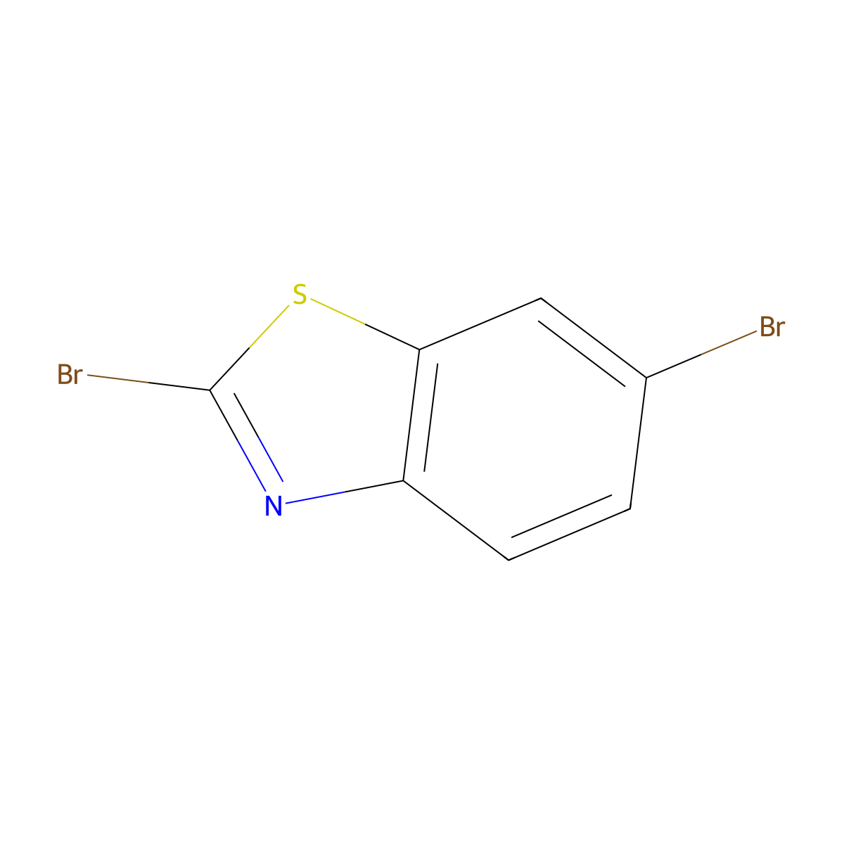 2,6-Dibromo-1,3-benzothiazole molecular structure, CAS 408328-13-2