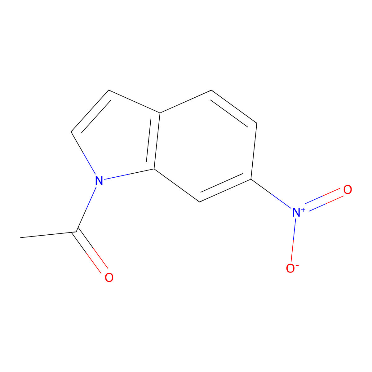 1-(6-Nitro-1H-indol-1-yl)ethanone molecular structure, CAS 408328-54-1