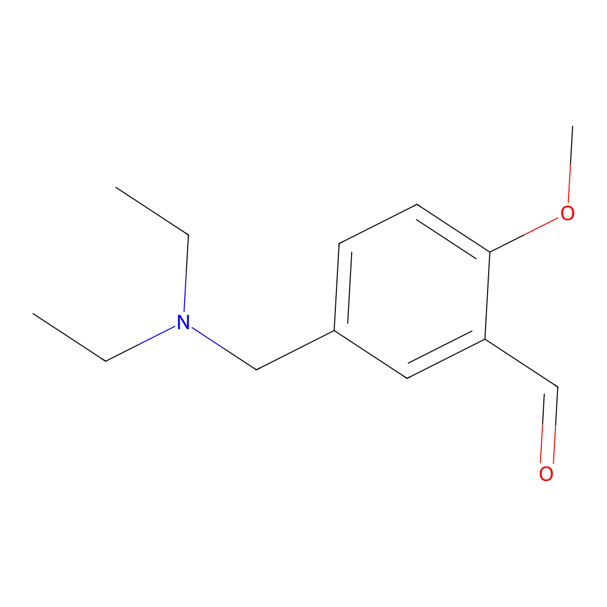 5-((Diethylamino)methyl)-2-methoxybenzaldehyde molecular structure, CAS 408330-86-9