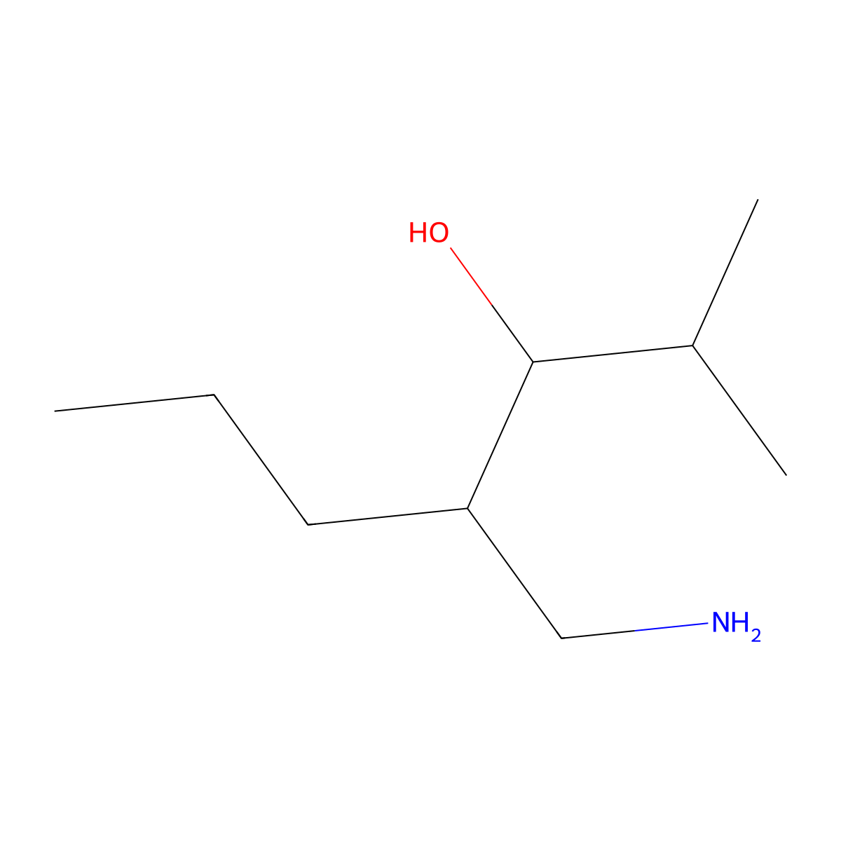 4-(Aminomethyl)-2-methylheptan-3-ol molecular structure, CAS 408331-61-3