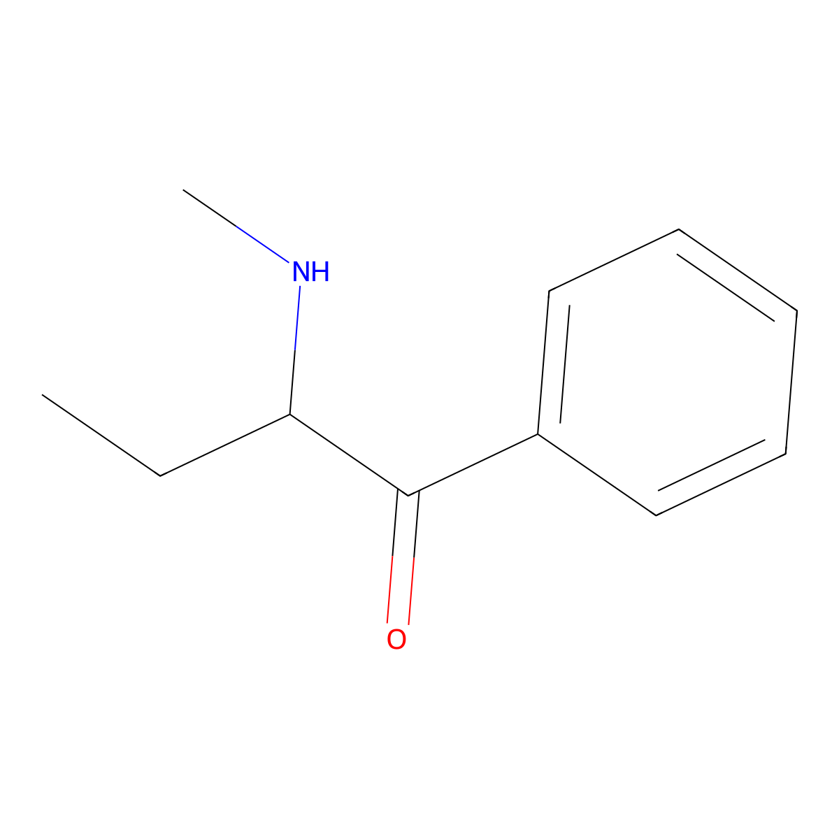 Buphedrone molecular structure, CAS 408332-79-6