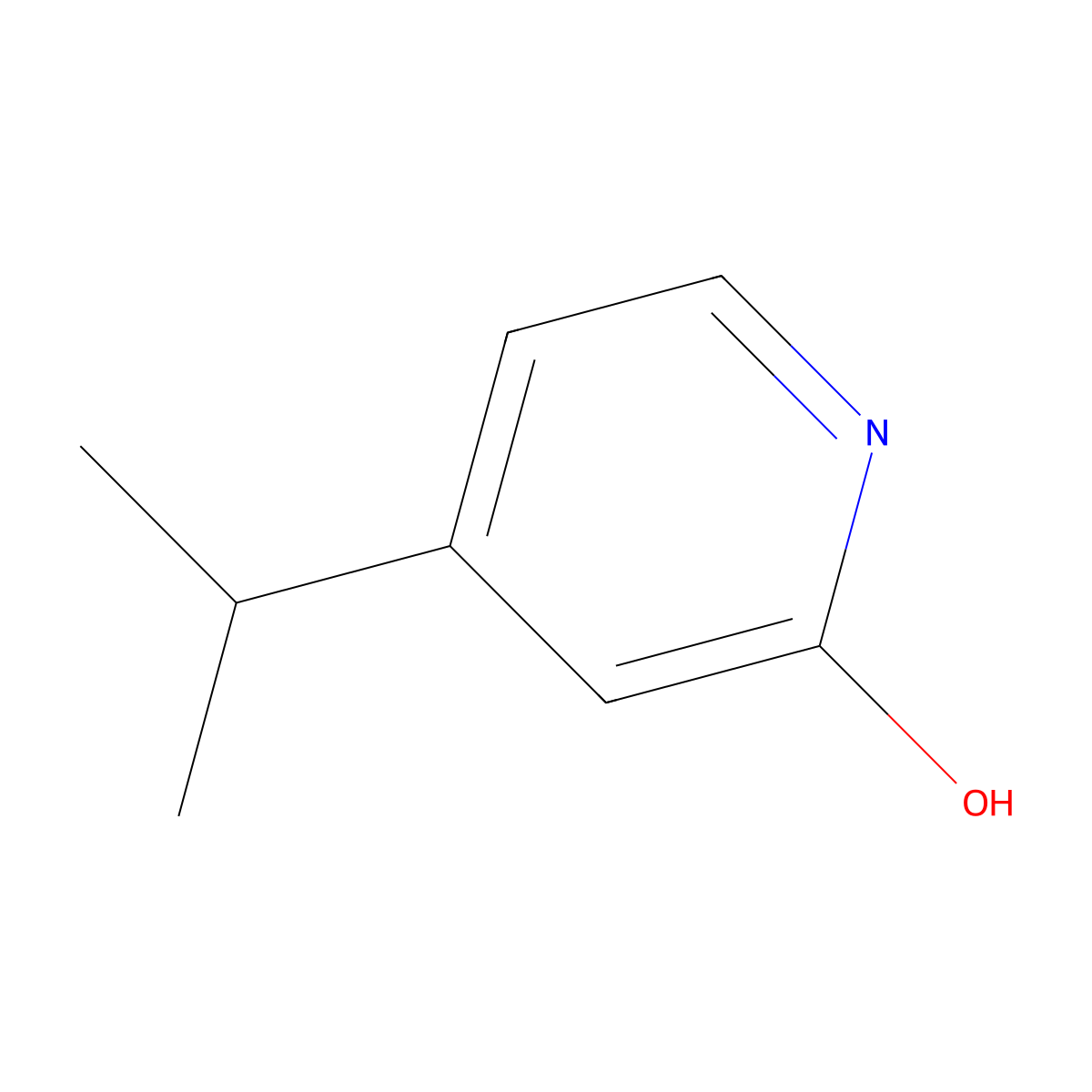 4-Isopropylpyridin-2-ol molecular structure, CAS 408335-38-6