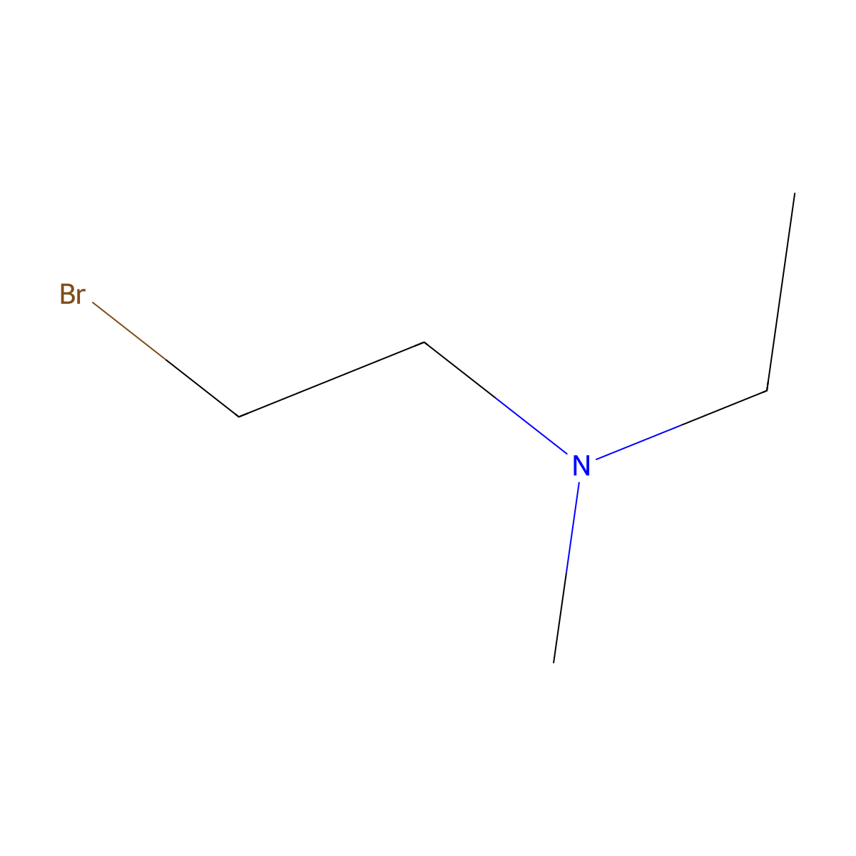 (2-Bromoethyl)(ethyl)methylamine molecular structure, CAS 408338-13-6
