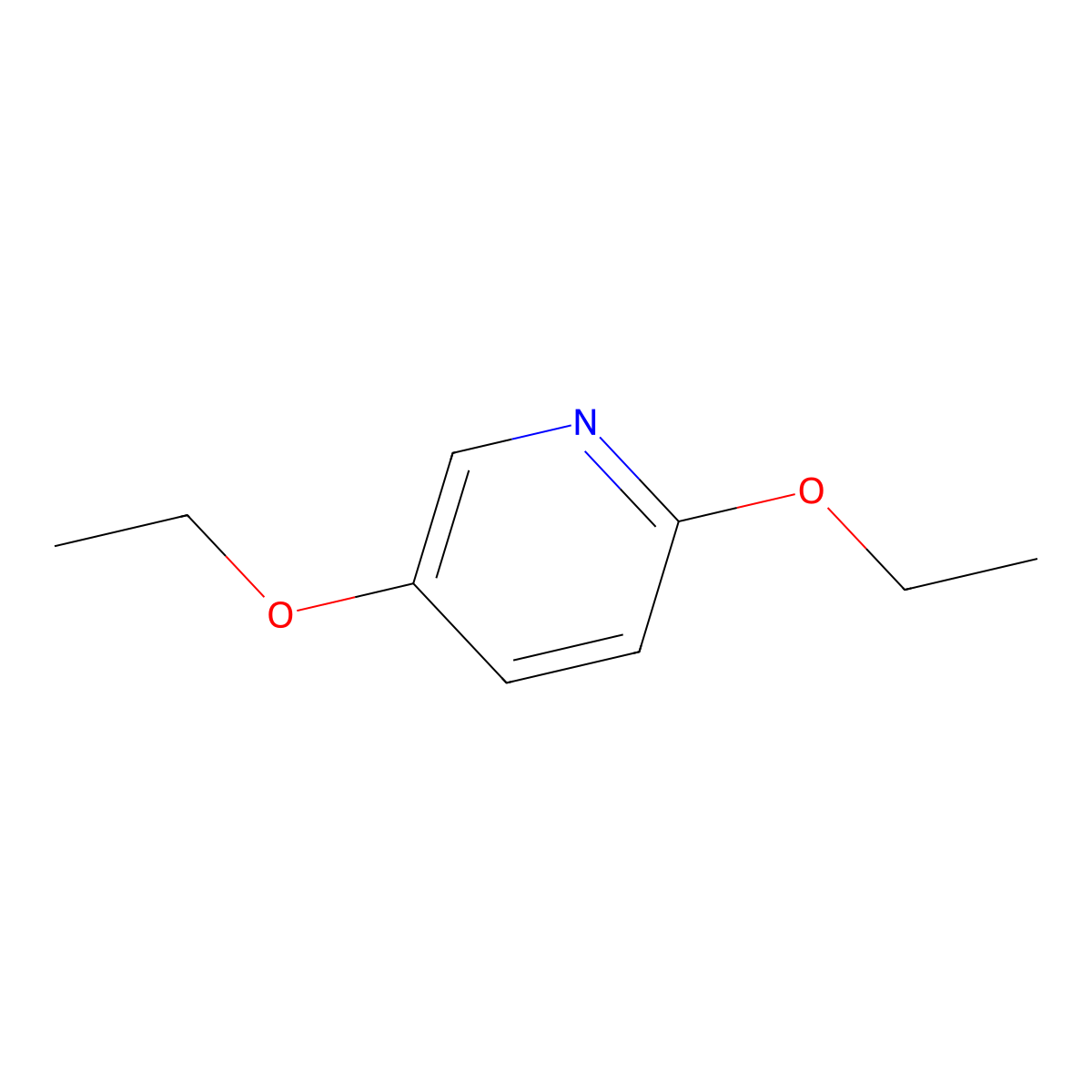 2,5-Diethoxypyridine molecular structure, CAS 408338-50-1