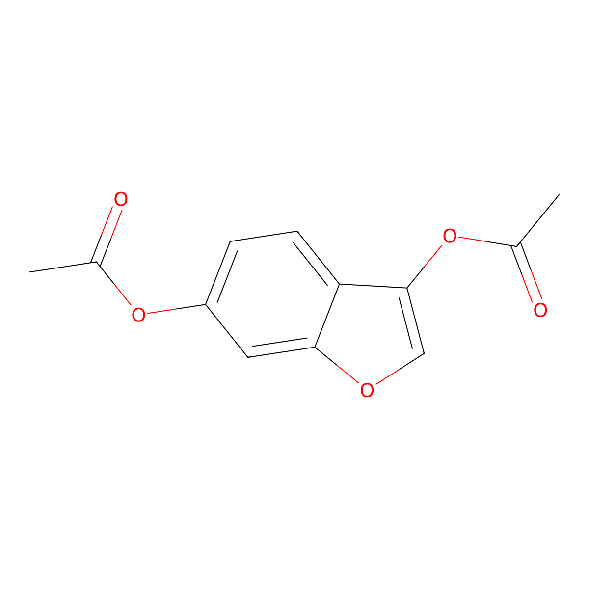 6-(Acetyloxy)-1-benzofuran-3-YL acetate molecular structure, CAS 408339-16-2
