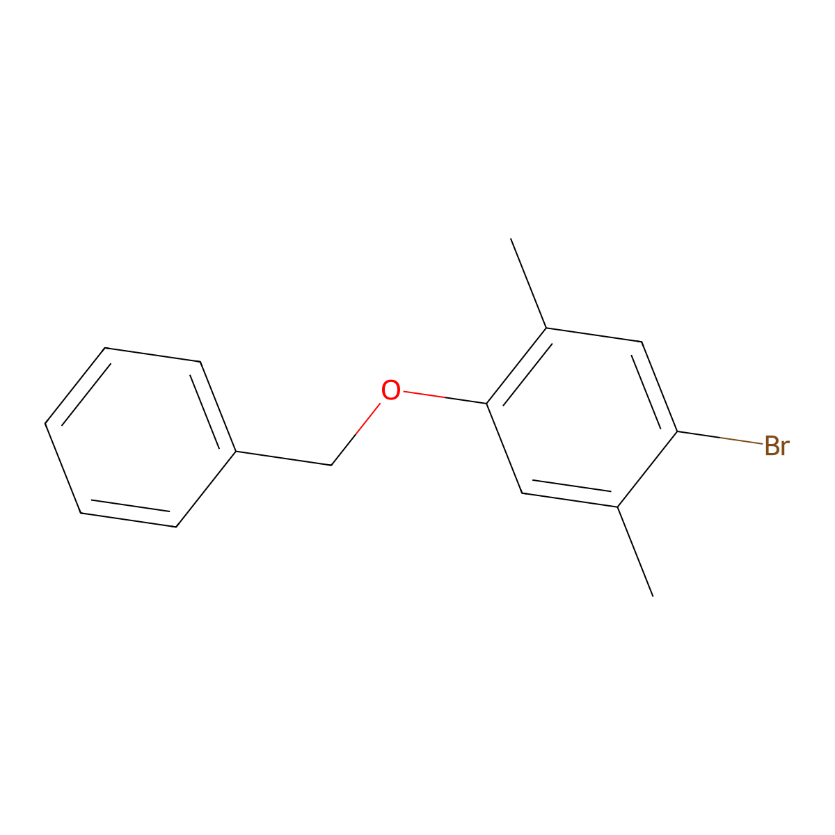 1-(Benzyloxy)-4-bromo-2,5-dimethylbenzene molecular structure, CAS 408340-94-3
