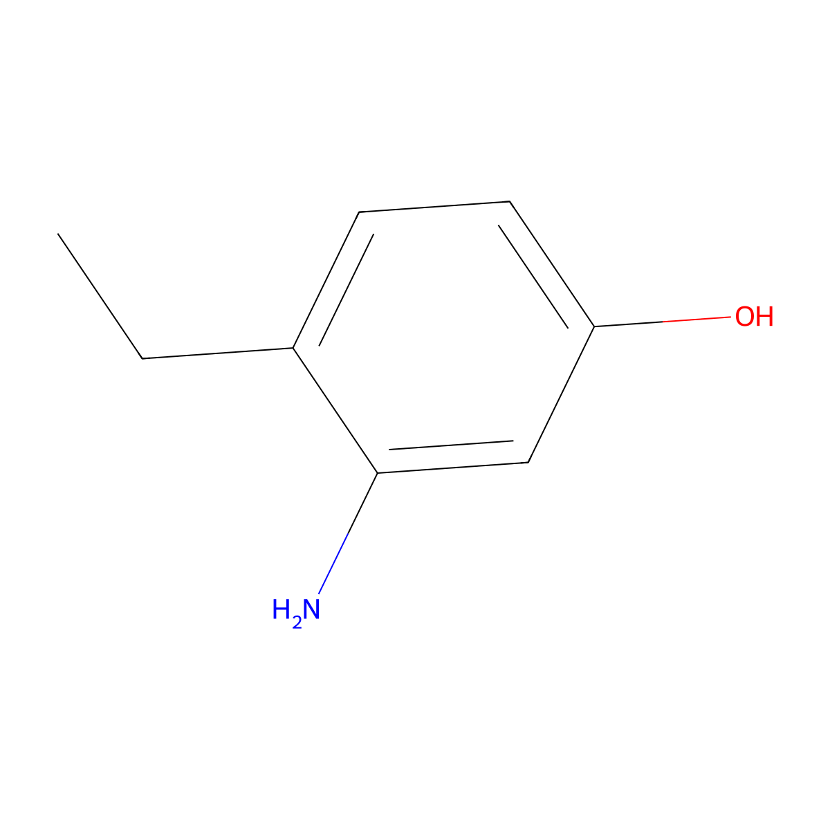 3-Amino-4-ethylphenol molecular structure, CAS 408352-55-6