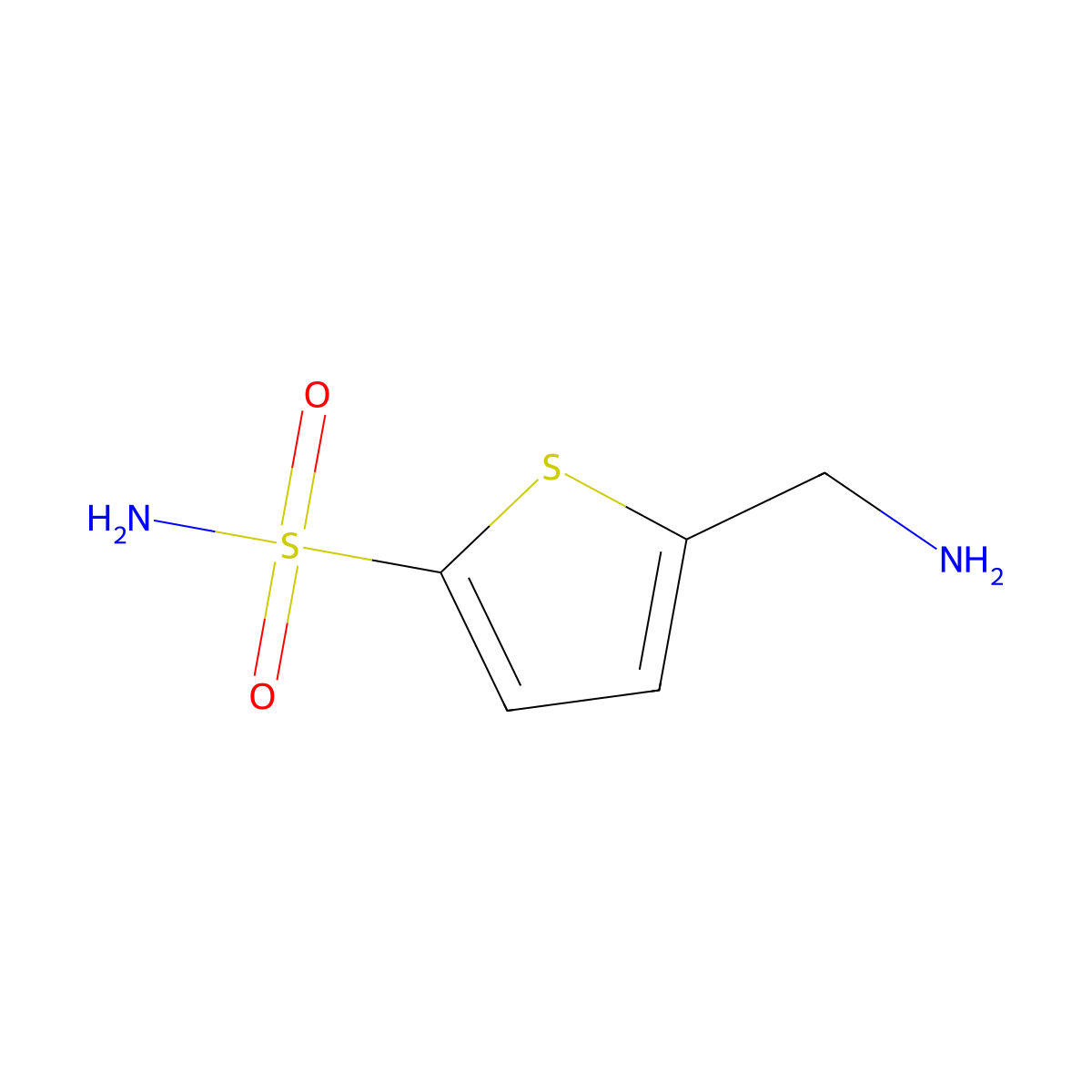 5-(Aminomethyl)thiophene-2-sulfonamide molecular structure, CAS 408352-66-9