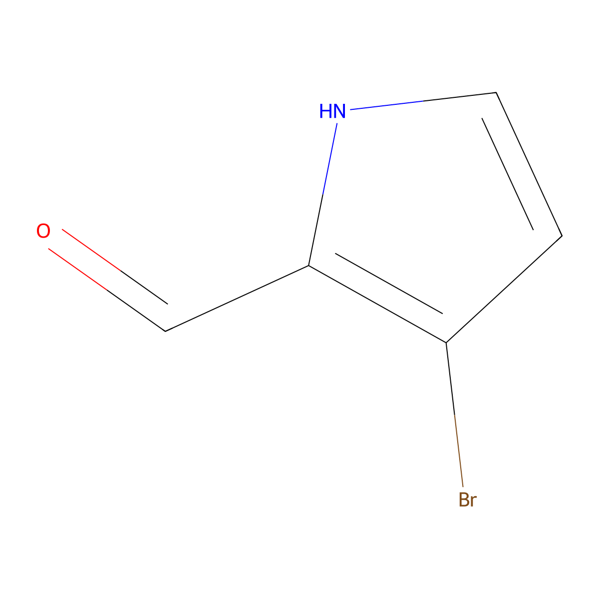 3-Bromo-1H-pyrrole-2-carbaldehyde molecular structure, CAS 408359-07-9