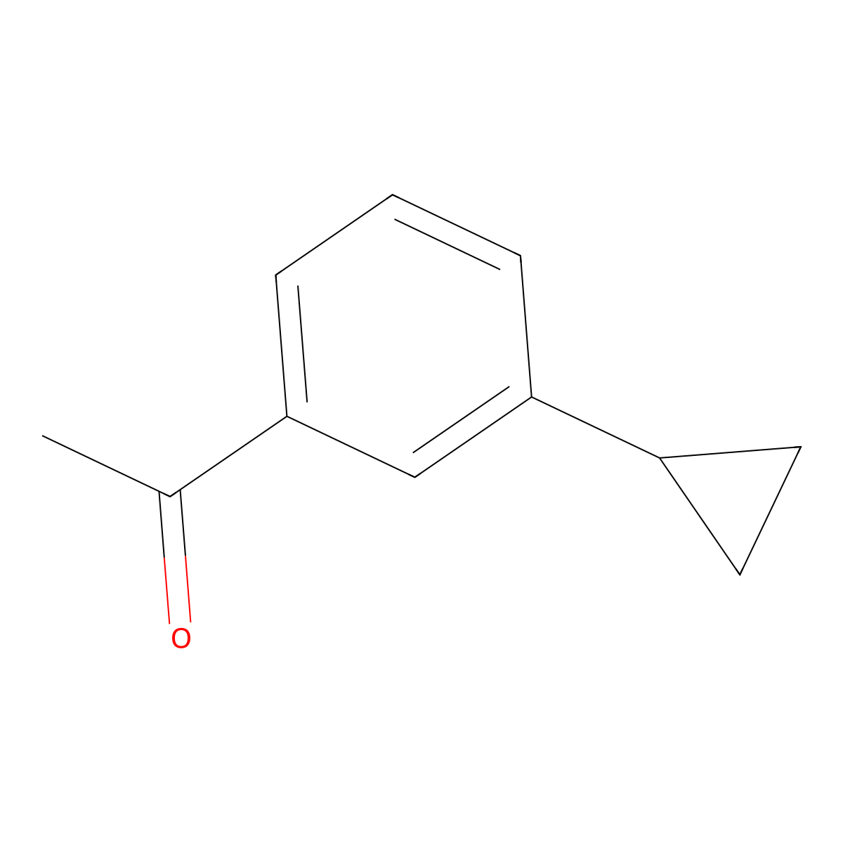 1-(3-Cyclopropylphenyl)ethan-1-one molecular structure, CAS 408359-52-4
