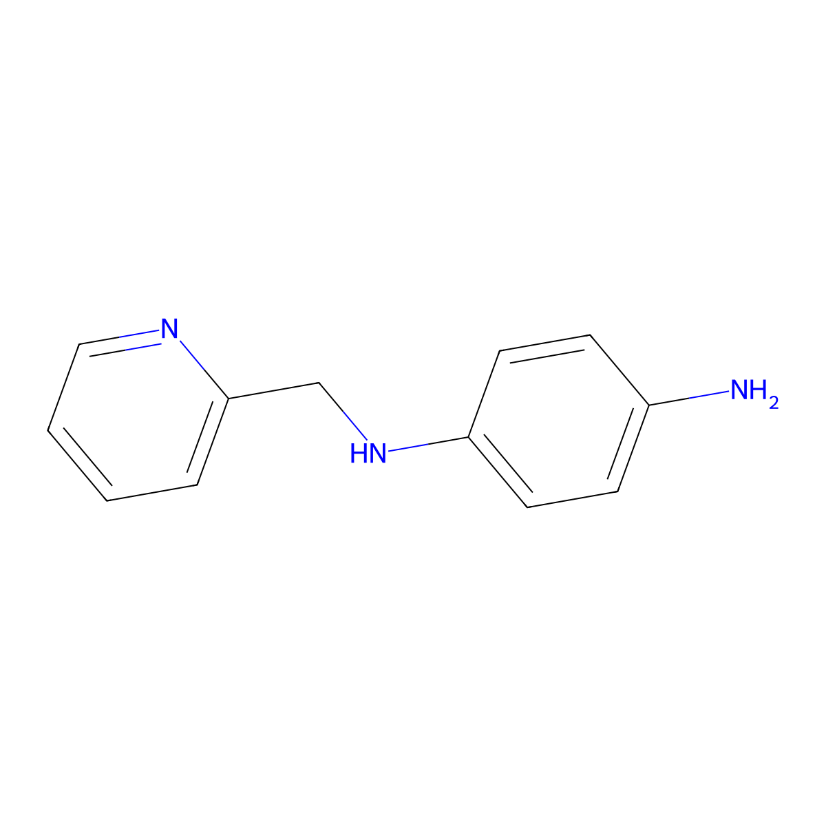 N1-(2-Pyridinylmethyl)-1,4-benzenediamine molecular structure, CAS 408365-68-4