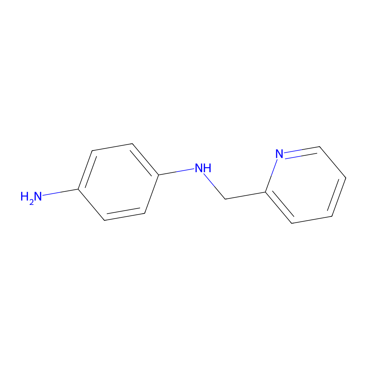 N1-(2-Pyridinylmethyl)-1,4-benzenediamine molecular structure, CAS 408365-68-4