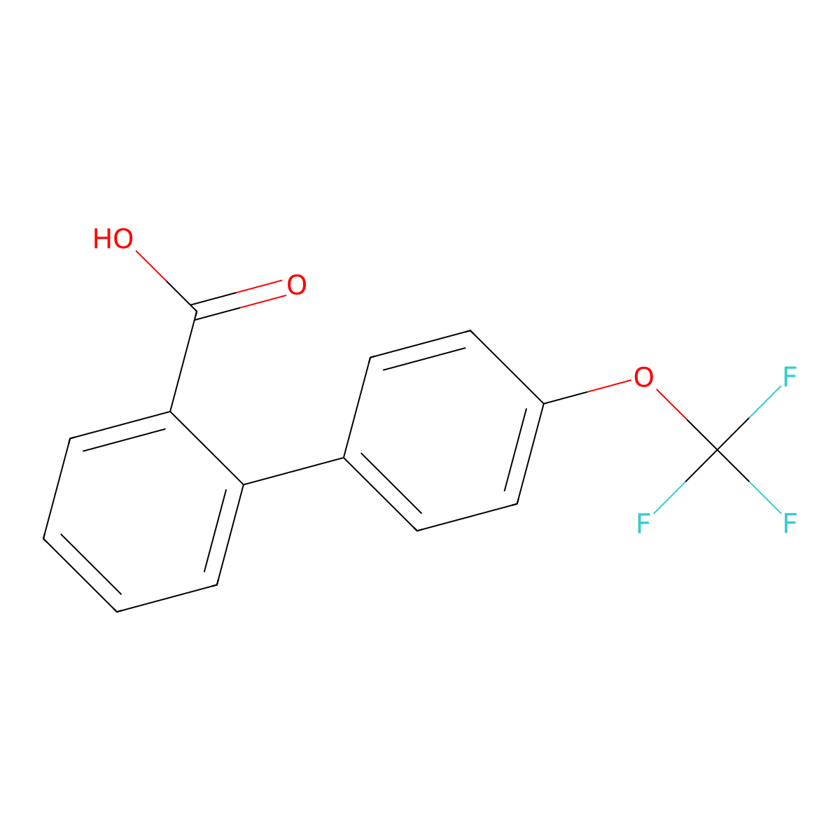 4'-(Trifluoromethoxy)-[1,1'-biphenyl]-2-carboxylic acid molecular structure, CAS 408366-18-7