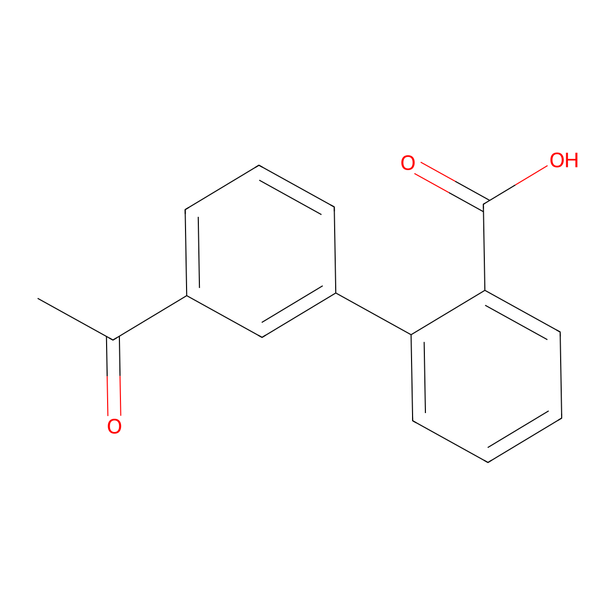 2-(3-acetylphenyl)benzoic Acid molecular structure, CAS 408367-33-9
