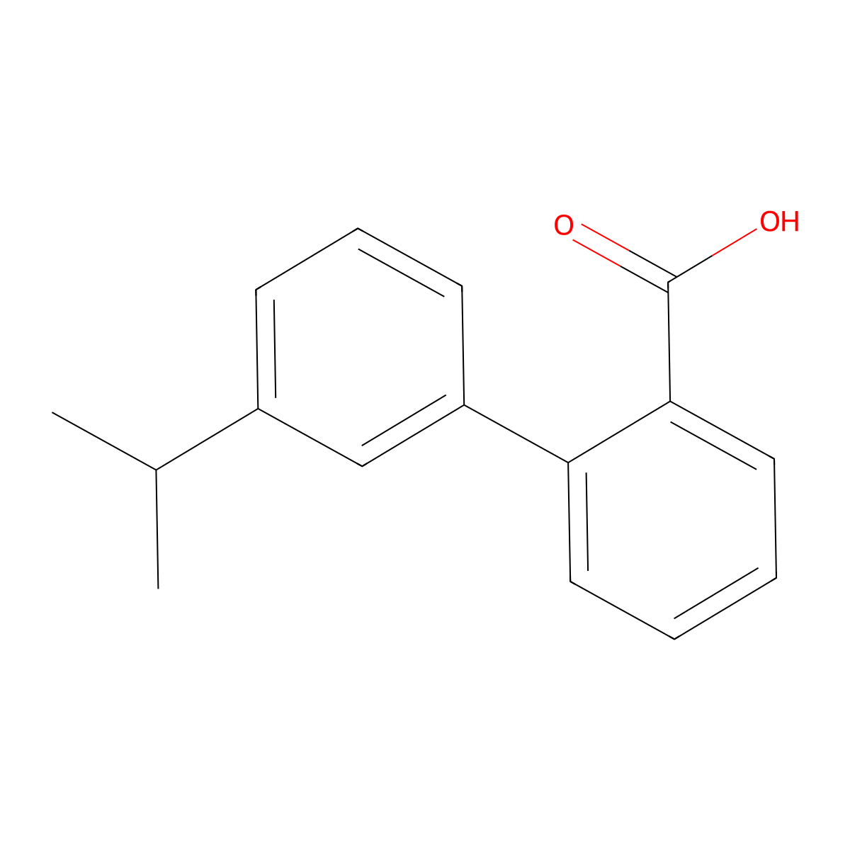 3'-(Propan-2-yl)[1,1'-biphenyl]-2-carboxylic acid molecular structure, CAS 408367-37-3