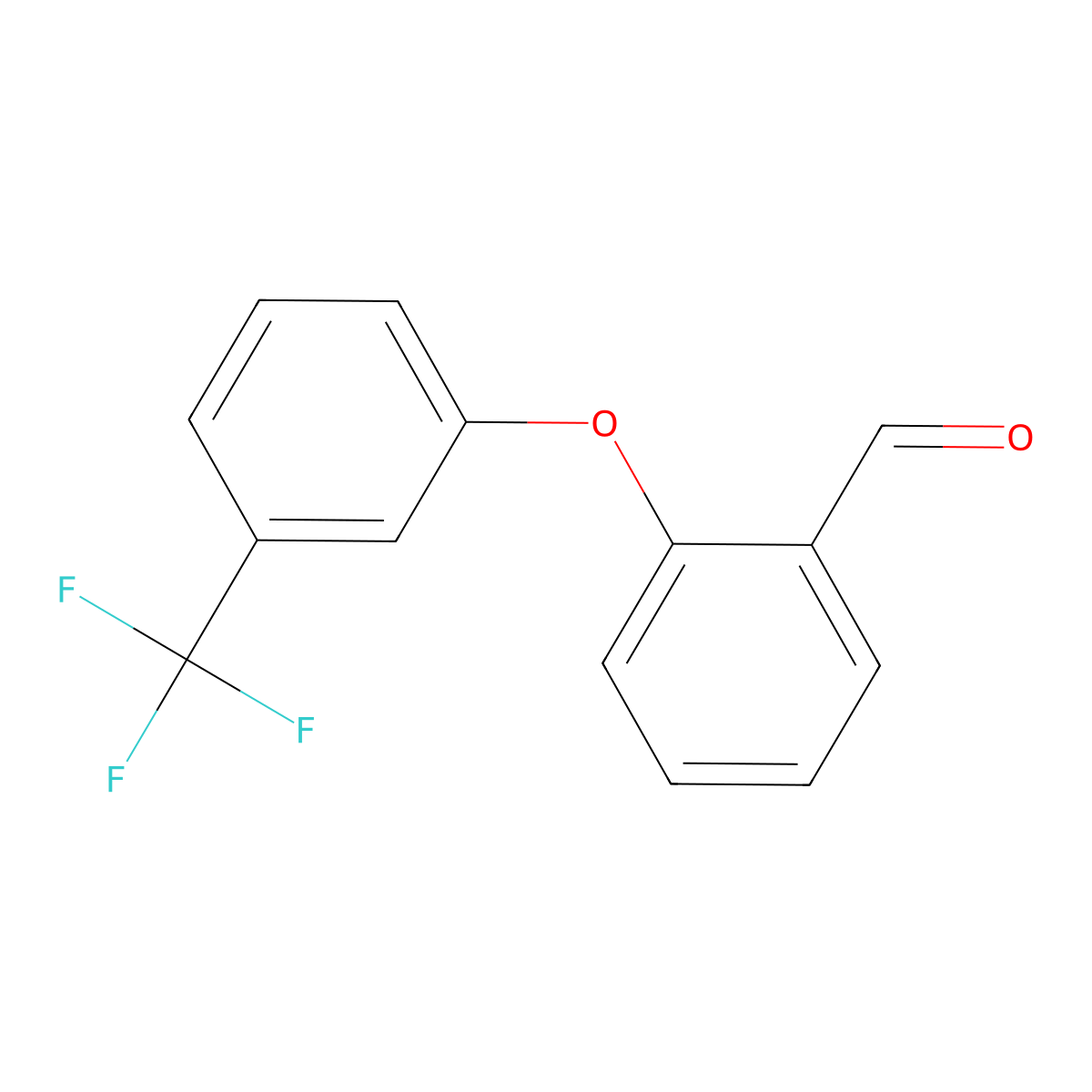 2-[3-(Trifluoromethyl)phenoxy]benzaldehyde molecular structure, CAS 408369-24-4