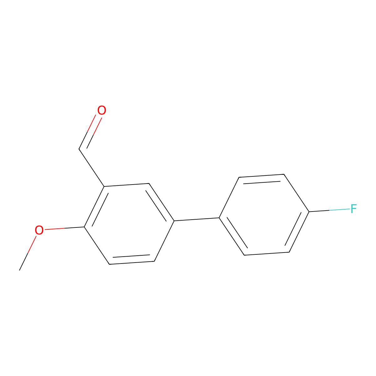 4'-Fluoro-4-methoxy-[1,1'-biphenyl]-3-carbaldehyde molecular structure, CAS 408372-23-6