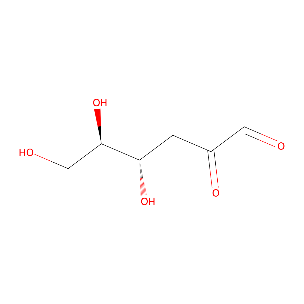 3-Deoxyglucosone molecular structure, CAS 4084-27-9