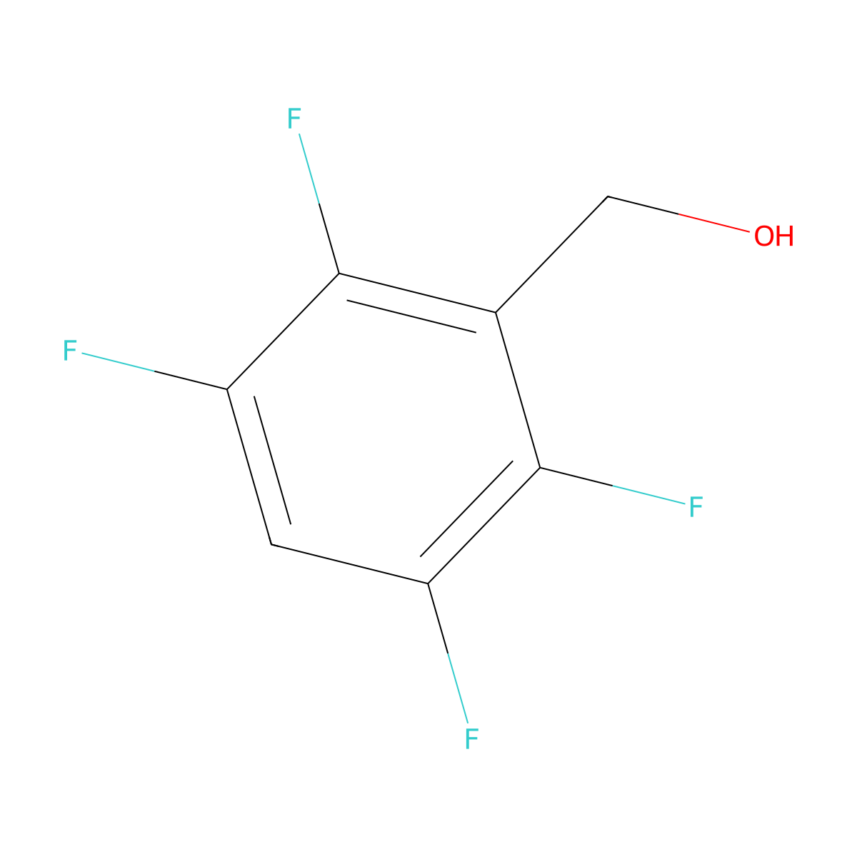 2,3,5,6-Tetrafluorobenzyl alcohol molecular structure, CAS 4084-38-2