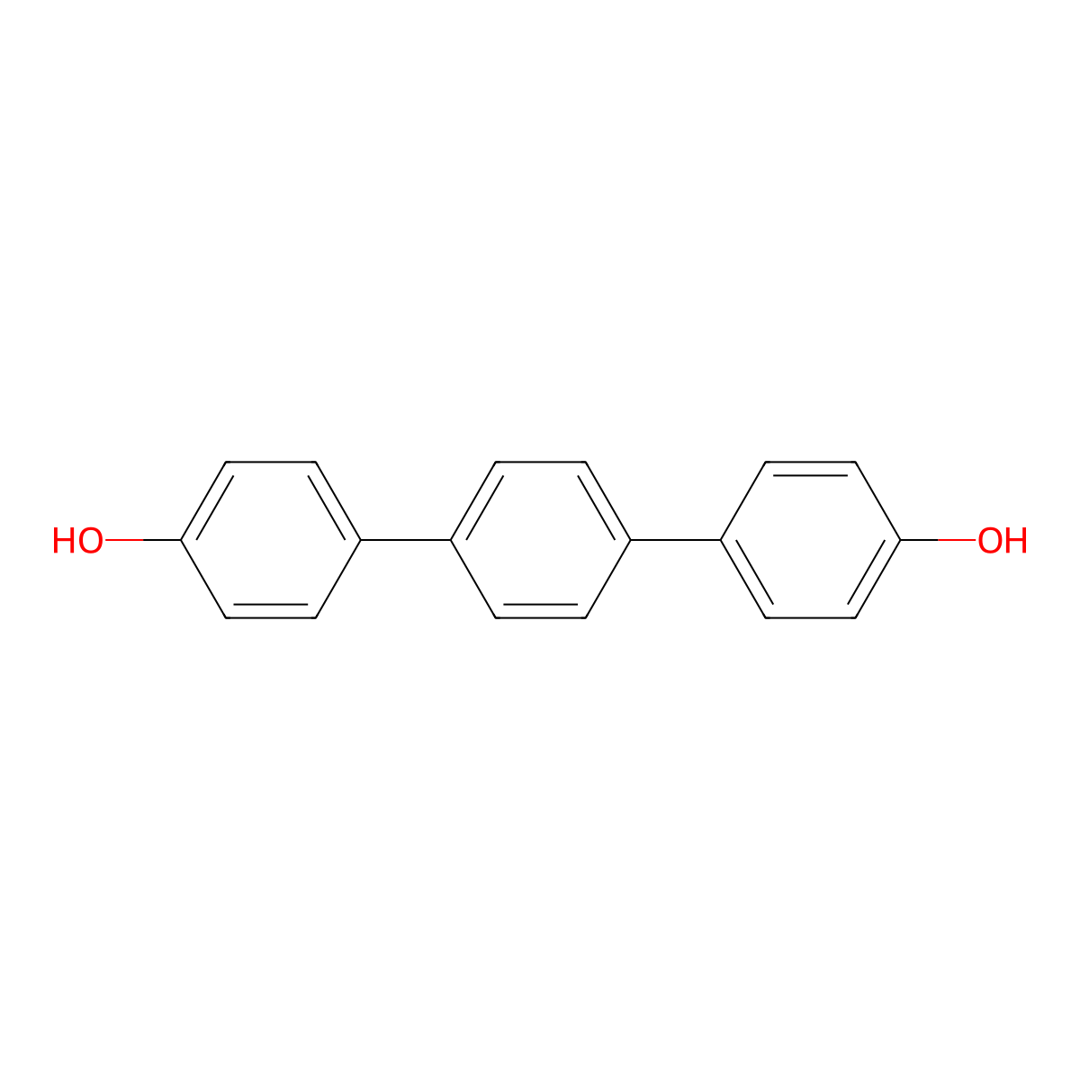 [1,1':4',1''-Terphenyl]-4,4''-diol molecular structure, CAS 4084-45-1