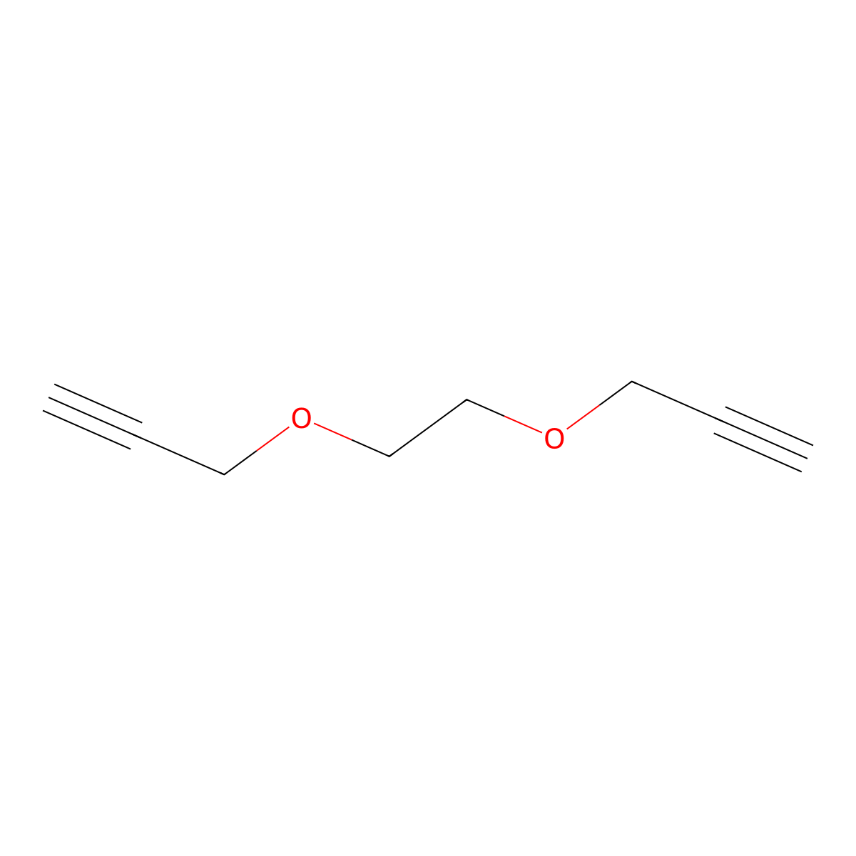 Ethylene Glycol 1,2-Bis(2-propynyl) Ether molecular structure, CAS 40842-04-4