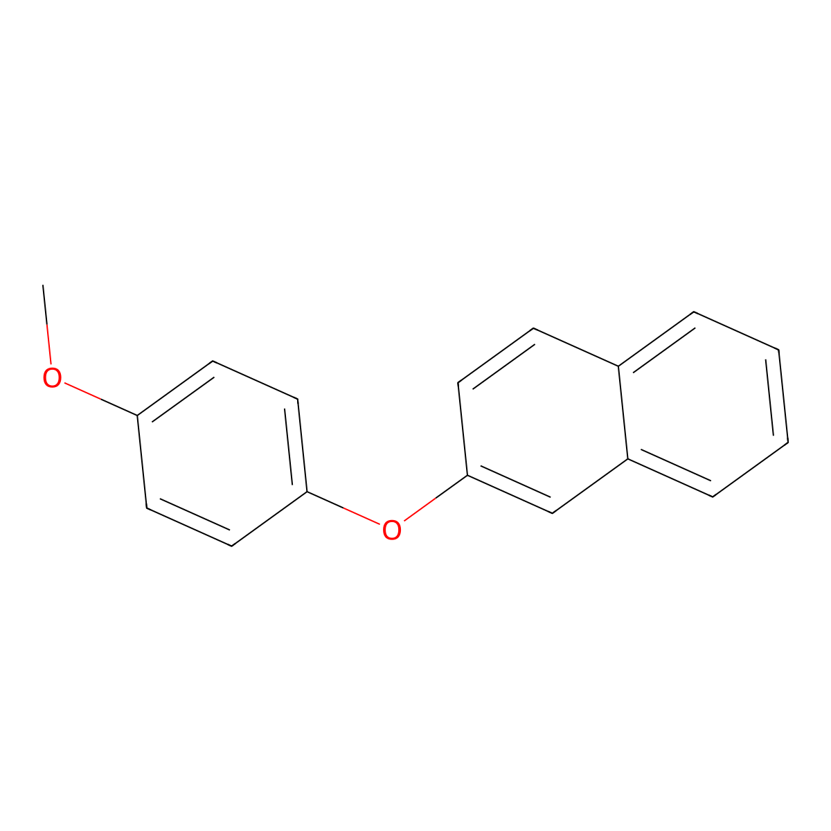 2-(4-Methoxyphenoxy)naphthalene molecular structure, CAS 40843-59-2