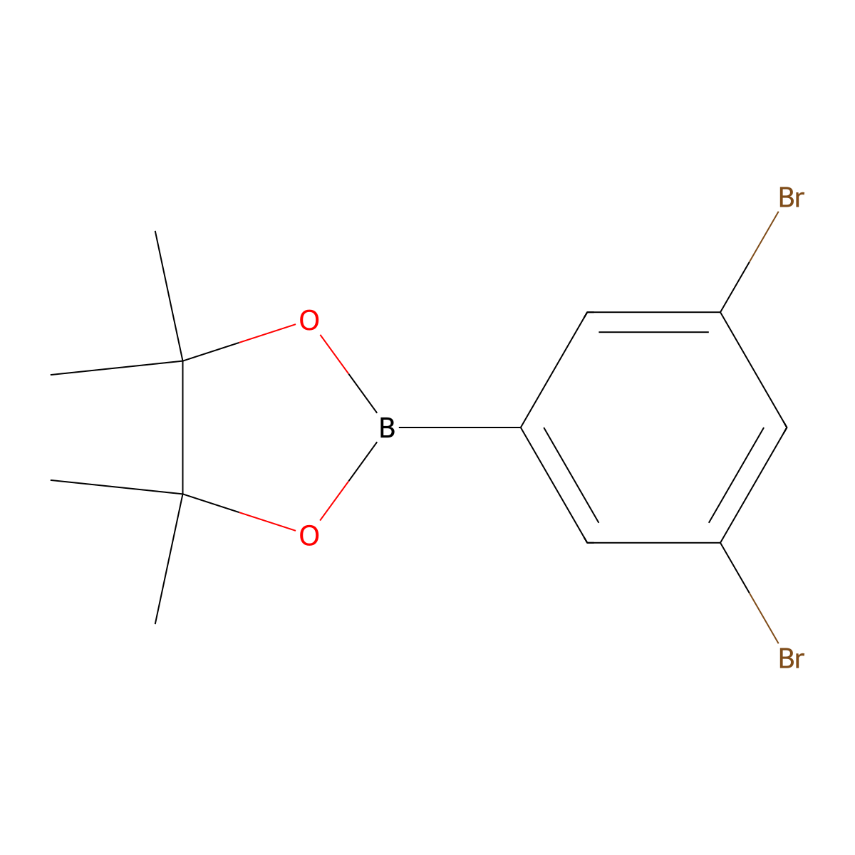 2-(3,5-Dibromophenyl)-4,4,5,5-tetramethyl-1,3,2-dioxaborolane molecular structure, CAS 408492-26-2