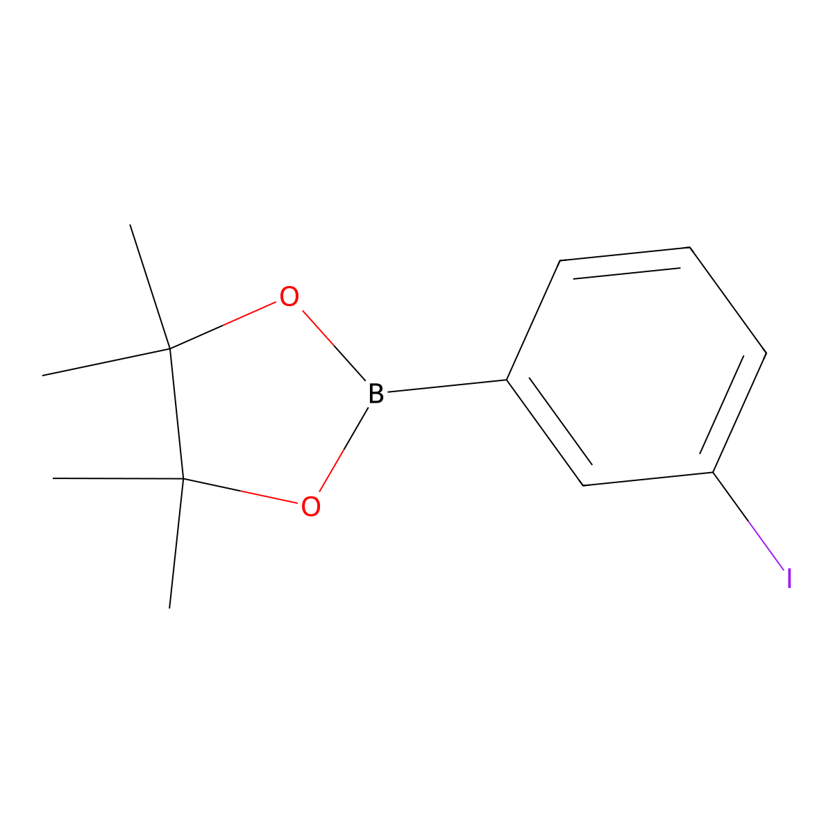 3-Iodophenylboronic acid pinacol ester molecular structure, CAS 408492-28-4