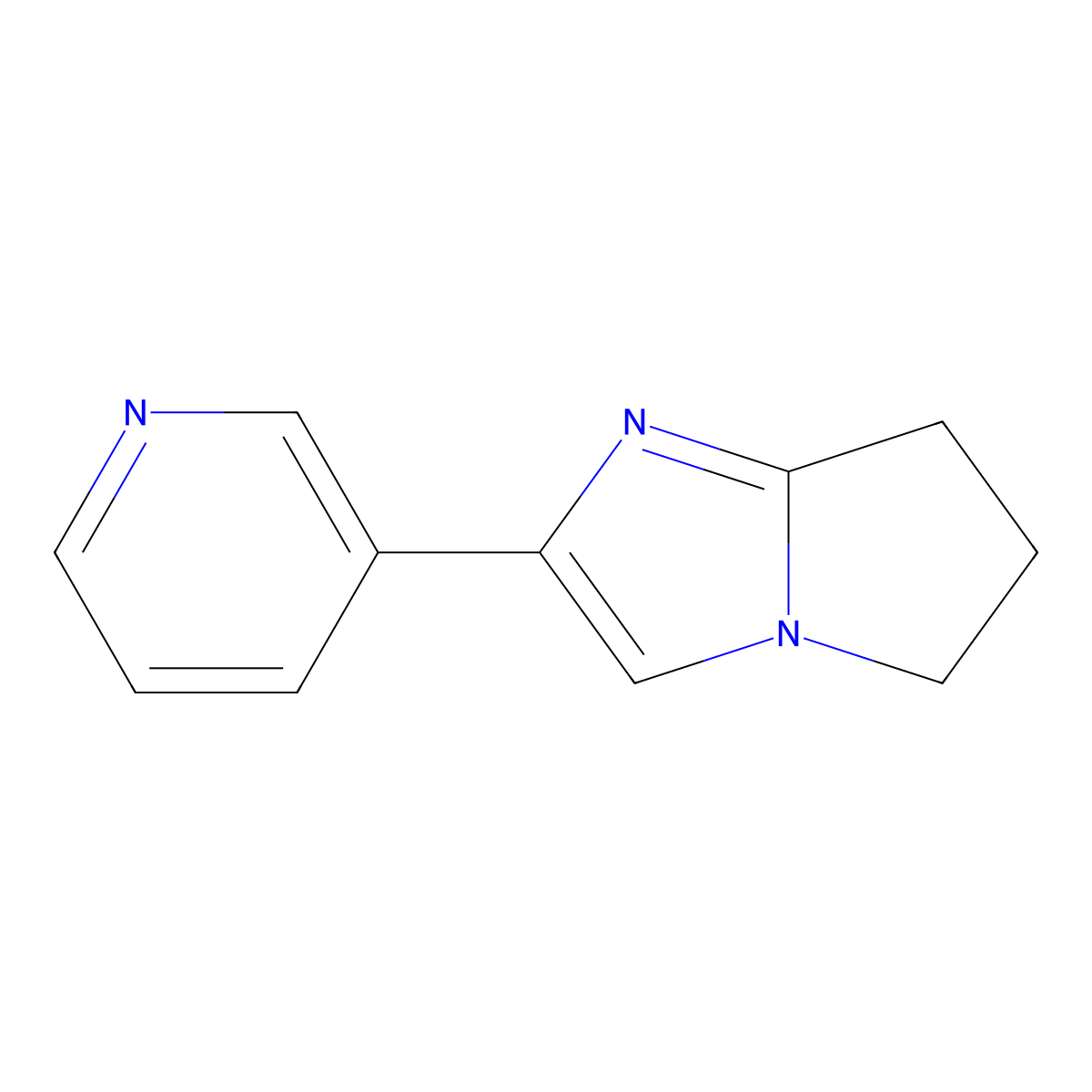 2-(Pyridin-3-yl)-6,7-dihydro-5H-pyrrolo[1,2-a]imidazole molecular structure, CAS 408498-43-1