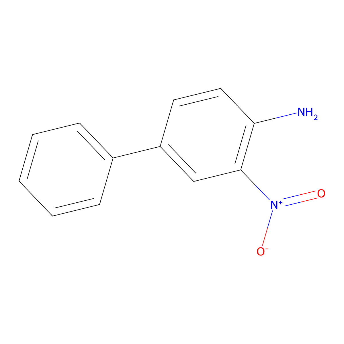 [1,1'-Biphenyl]-4-amine, 3-nitro- molecular structure, CAS 4085-18-1