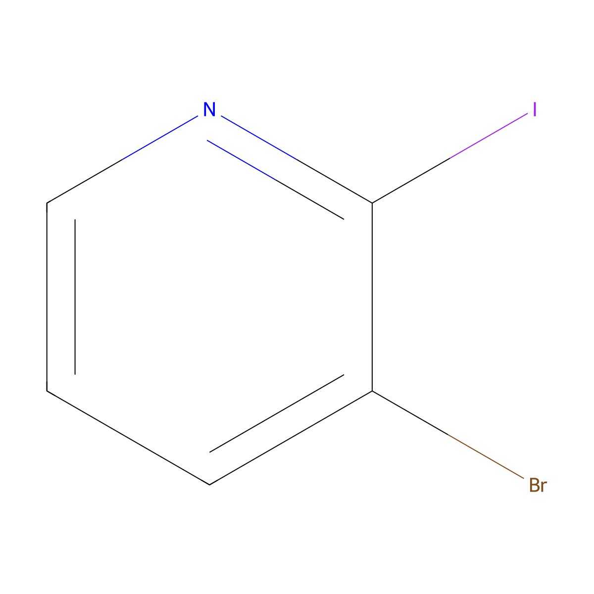 3-Bromo-2-iodopyridine molecular structure, CAS 408502-43-2