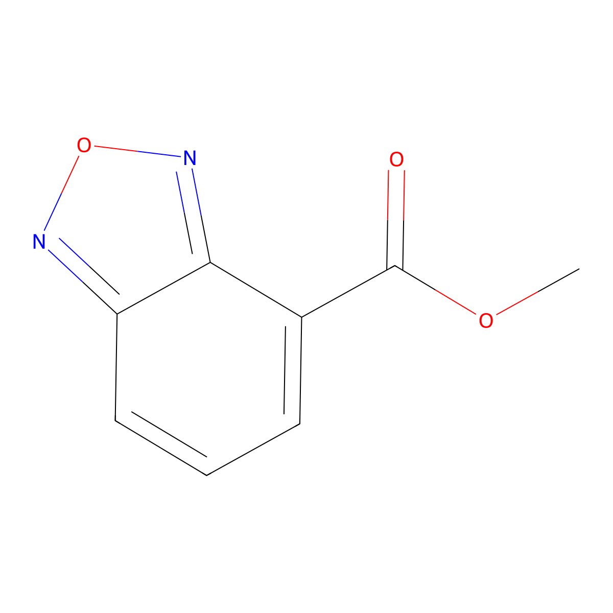 Methyl 2,1,3-benzoxadiazole-4-carboxylate molecular structure, CAS 408502-47-6