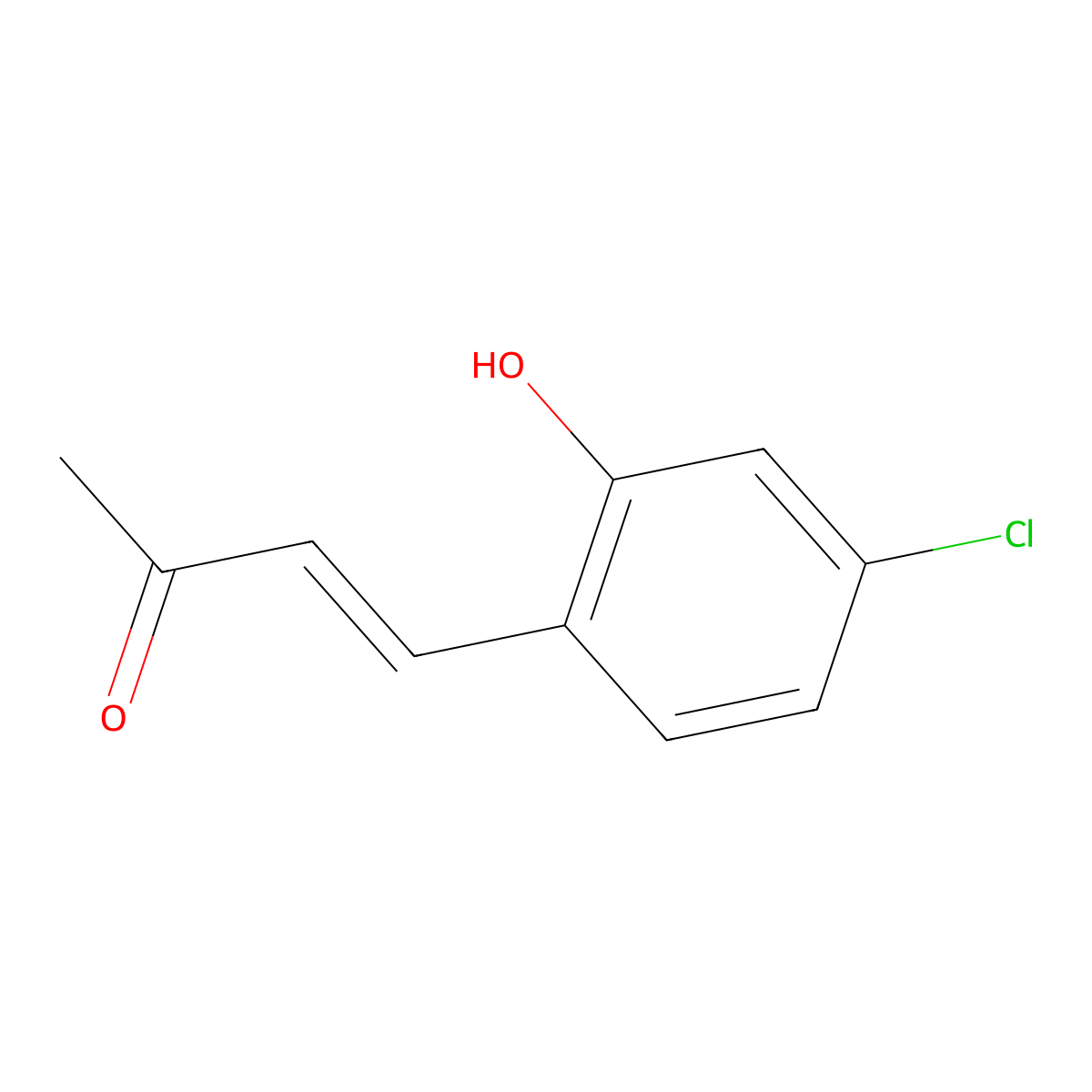 4-(4-Chloro-2-hydroxyphenyl)but-3-en-2-one molecular structure, CAS 408504-72-3