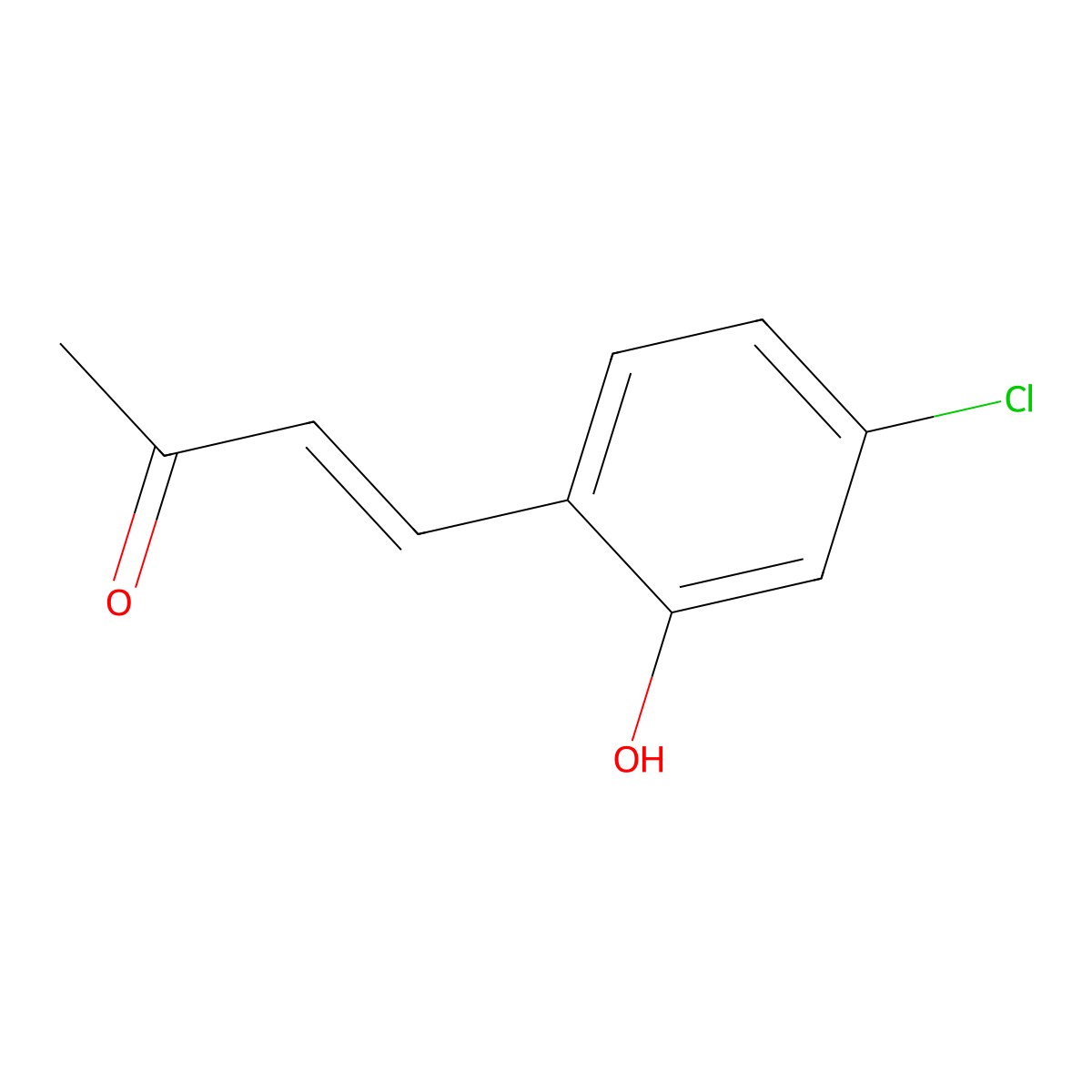 4-(4-Chloro-2-hydroxyphenyl)but-3-en-2-one molecular structure, CAS 408504-72-3