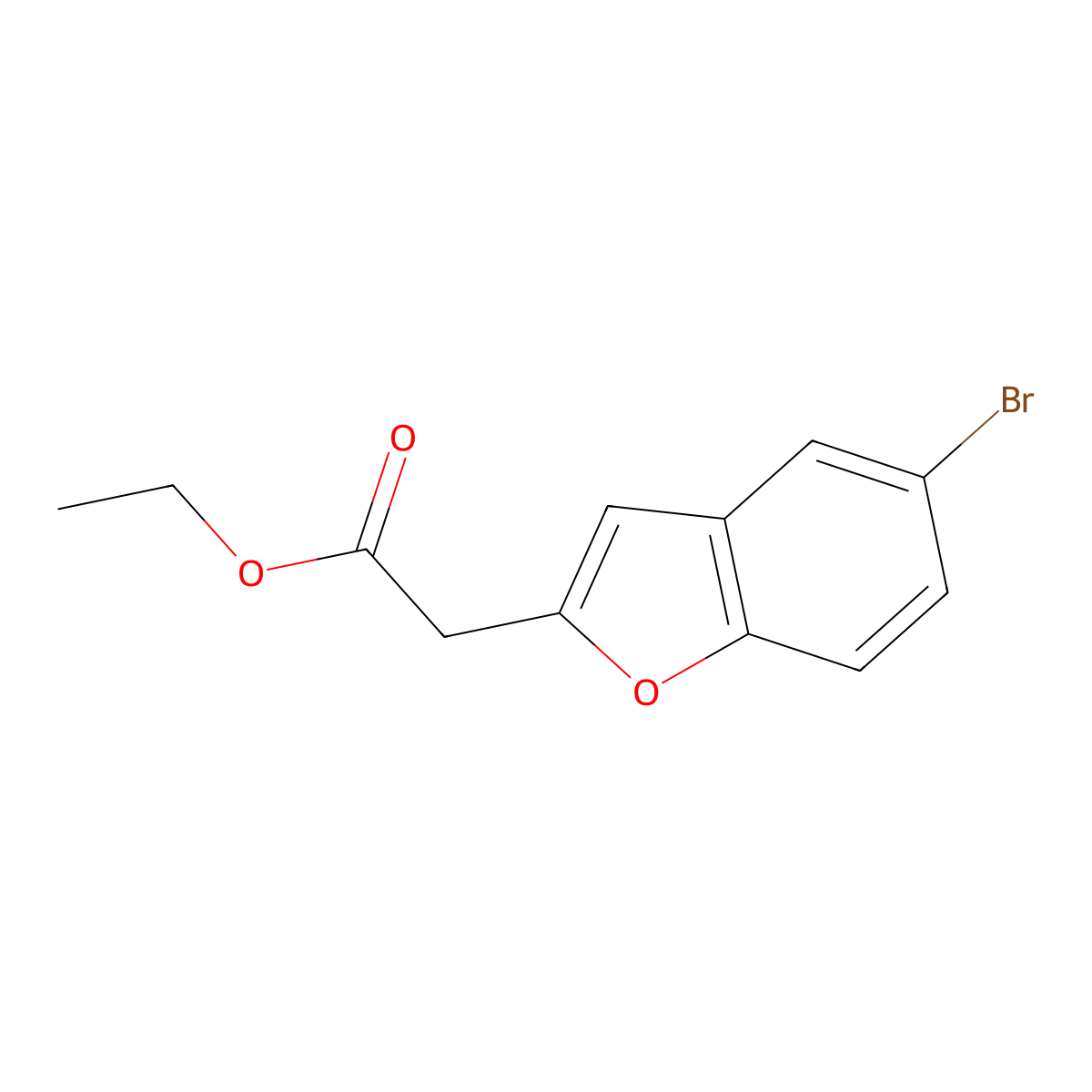 Ethyl 2-(5-bromobenzofuran-2-YL)acetate molecular structure, CAS 408506-61-6