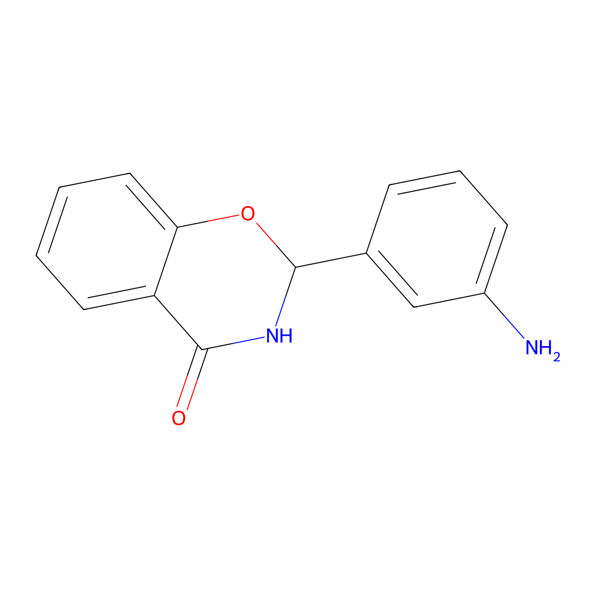 2-(3-Aminophenyl)-2H-benzo[e][1,3]oxazin-4(3H)-one molecular structure, CAS 408508-64-5