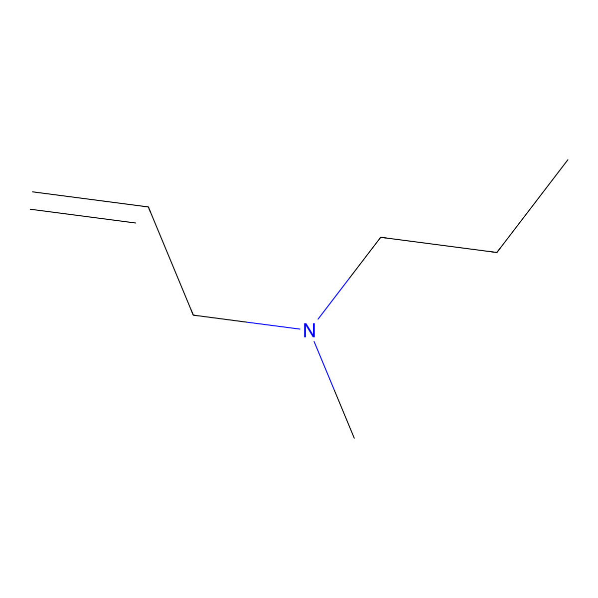 Methyl(prop-2-en-1-yl)propylamine molecular structure, CAS 408509-61-5