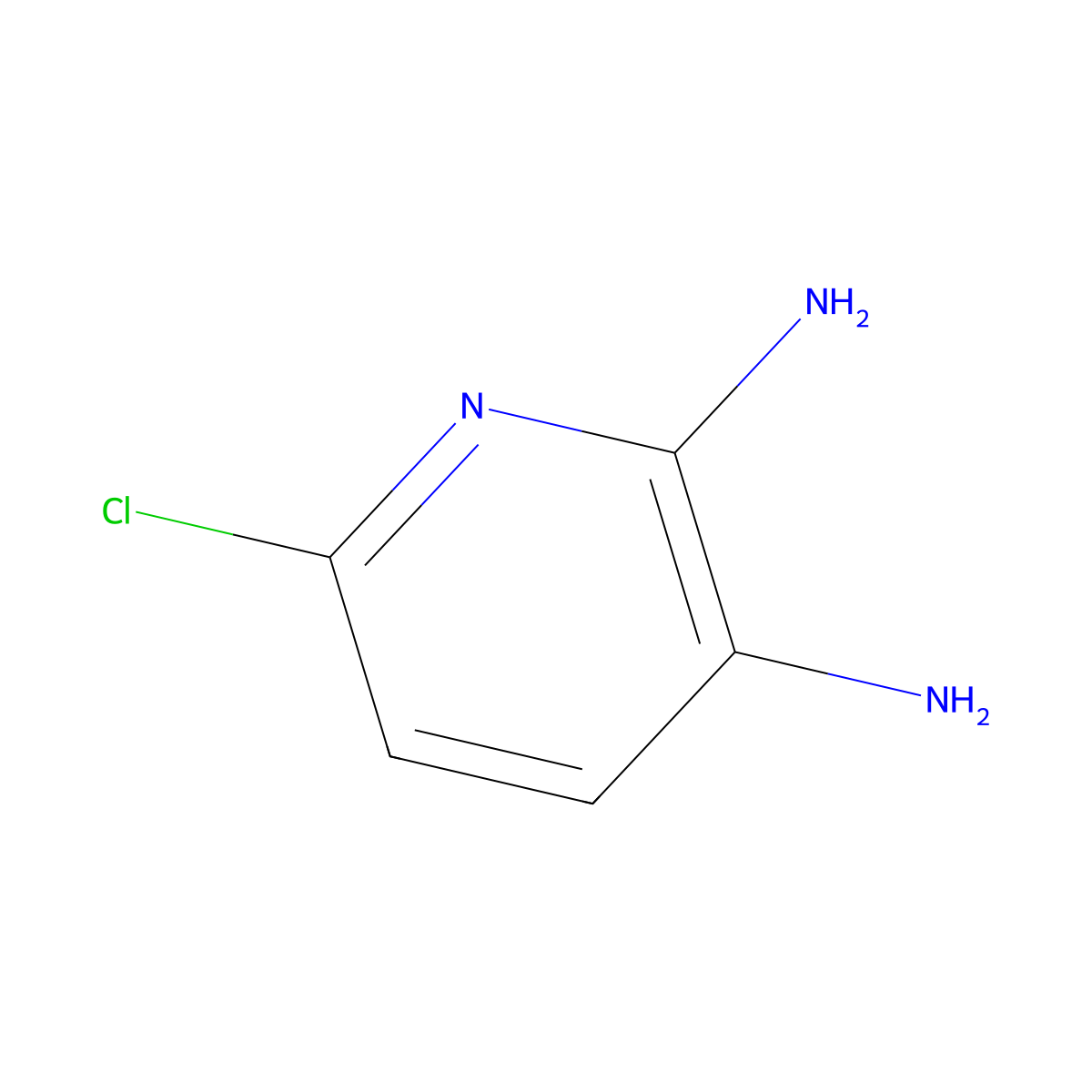 6-Chloropyridine-2,3-diamine molecular structure, CAS 40851-95-4