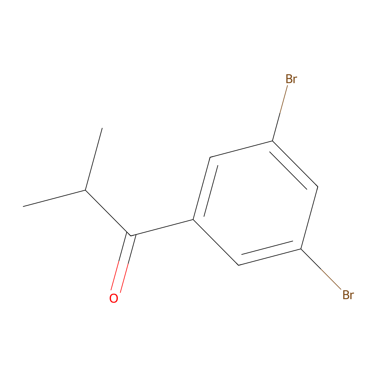 1-(3,5-Dibromophenyl)-2-methyl-1-propanone molecular structure, CAS 408518-04-7