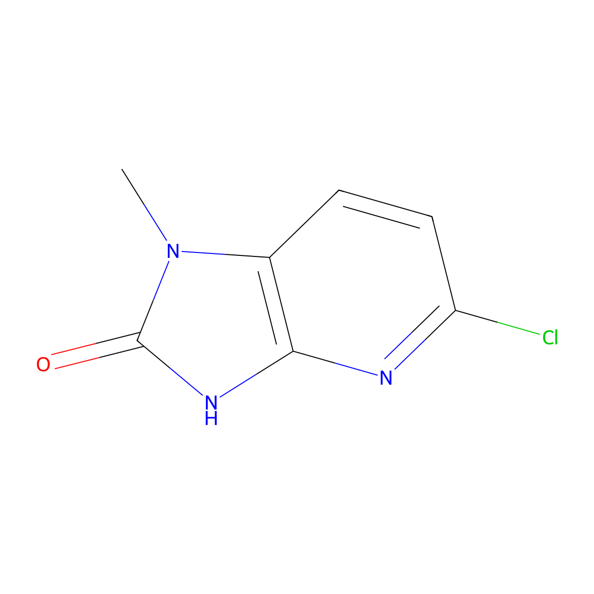 5-Chloro-1-methyl-1H-imidazo[4,5-b]pyridin-2(3H)-one molecular structure, CAS 40852-06-0
