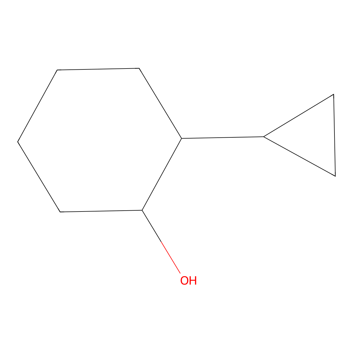 2-Cyclopropylcyclohexan-1-ol molecular structure, CAS 408523-00-2