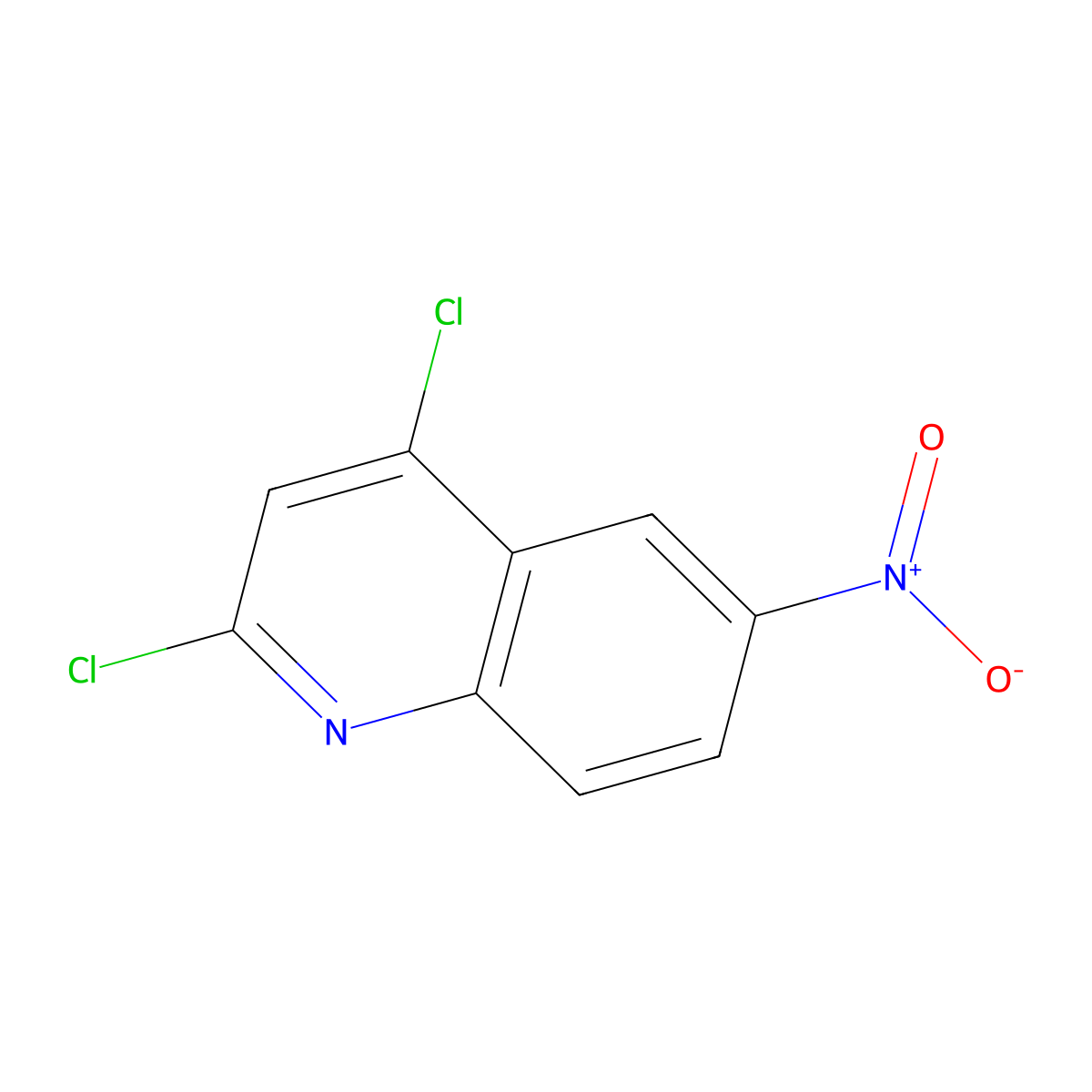 2,4-Dichloro-6-nitroquinoline molecular structure, CAS 408523-59-1