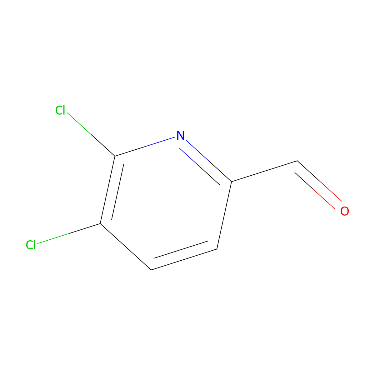 5,6-Dichloropyridine-2-carbaldehyde molecular structure, CAS 408526-50-1