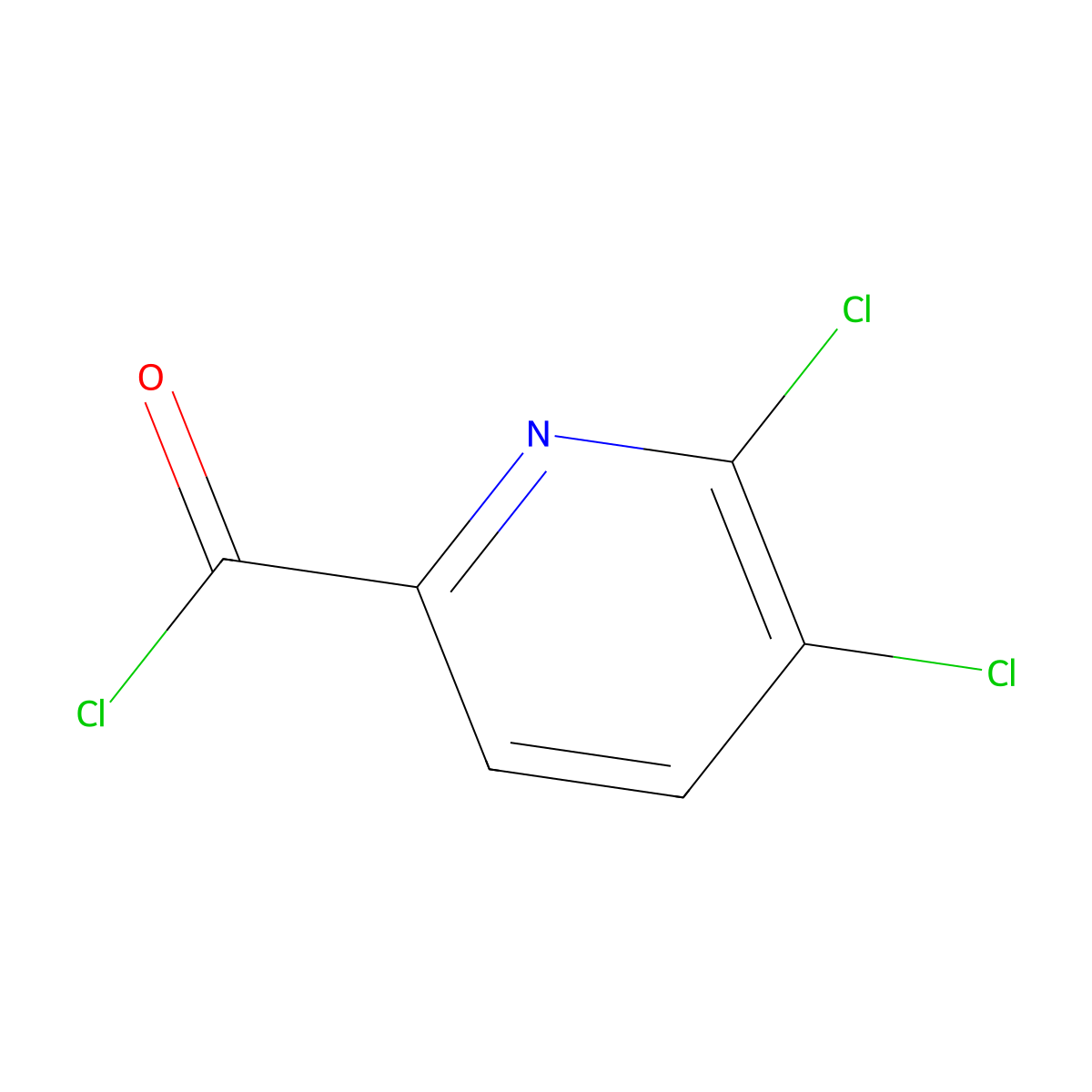 5,6-Dichloropicolinoyl chloride molecular structure, CAS 408526-63-6